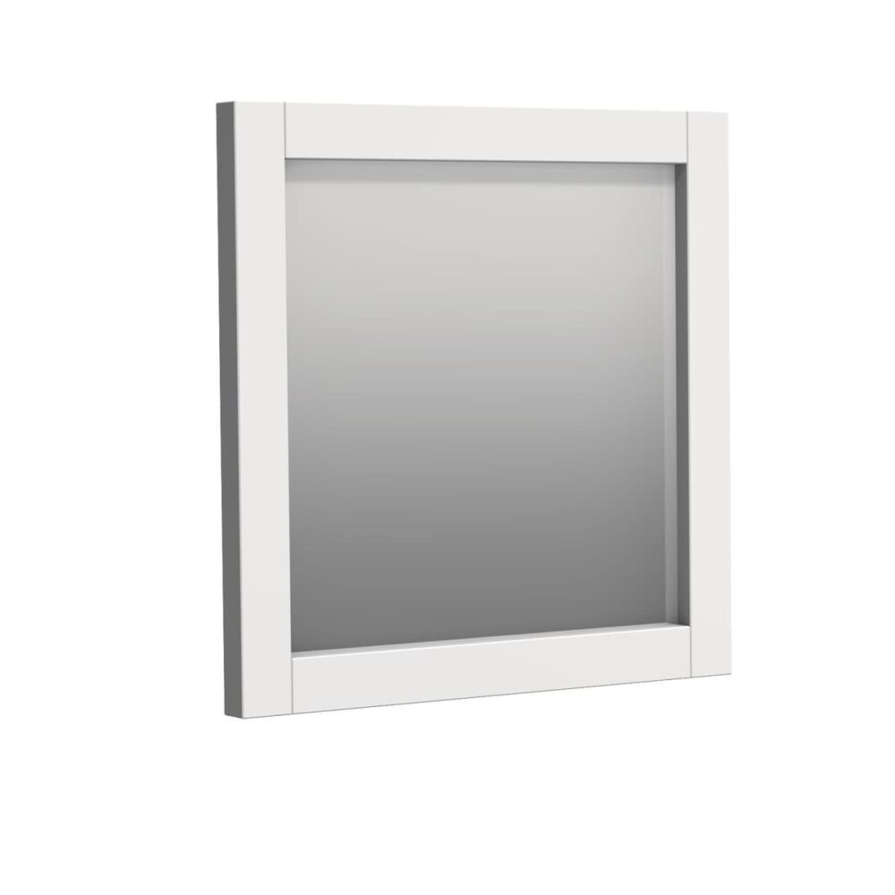 Zrcadlo Naturel Ratio 70x70 cm bílá lesk RAMZR.70.A0016