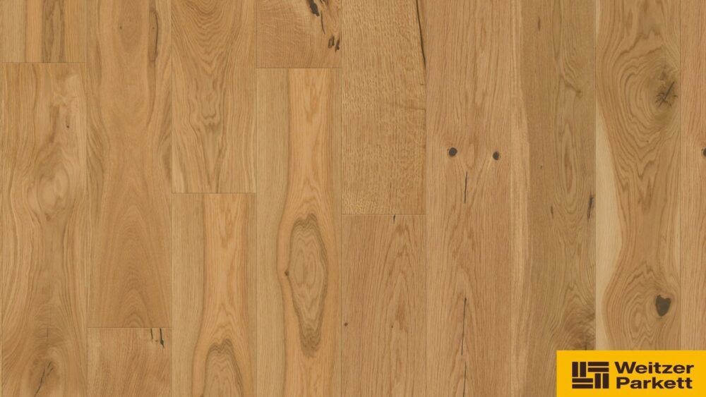 Dřevená lakováná podlaha Weitzer Parkett Oak rustic colorful 11mm 69004